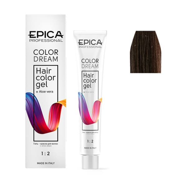 Гель-краска 7.71 COLORDREAM русый шоколадно-пепельный, 100 мл