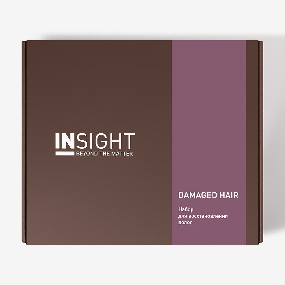 Набор INSIGHT DAMAGED HAIR для восстановления волос (шампунь 350 мл, маска 200 мл, кондиционер 350 мл)